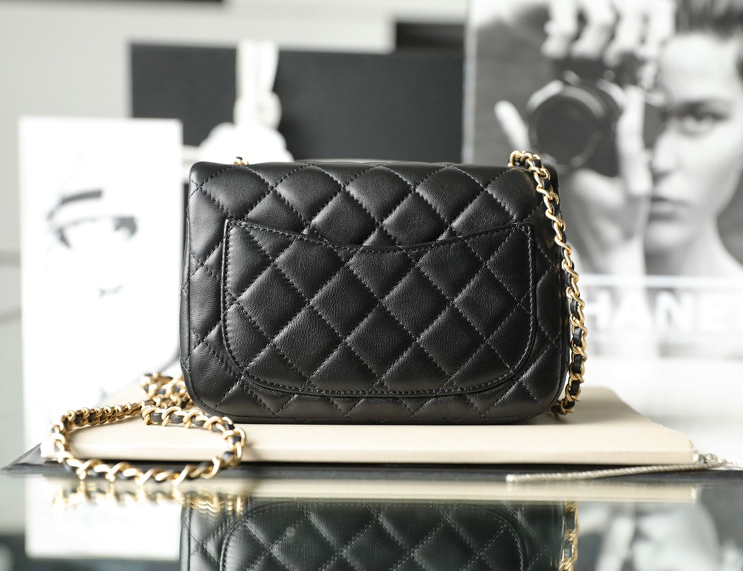 Chan New 22s Gold Globe Chain  Bag