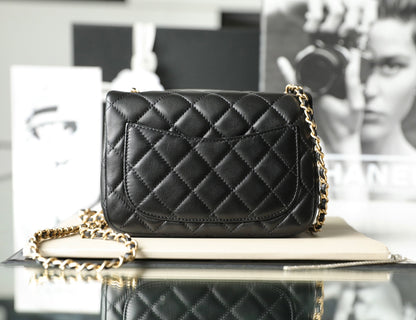 Chan New 22s Gold Globe Chain  Bag