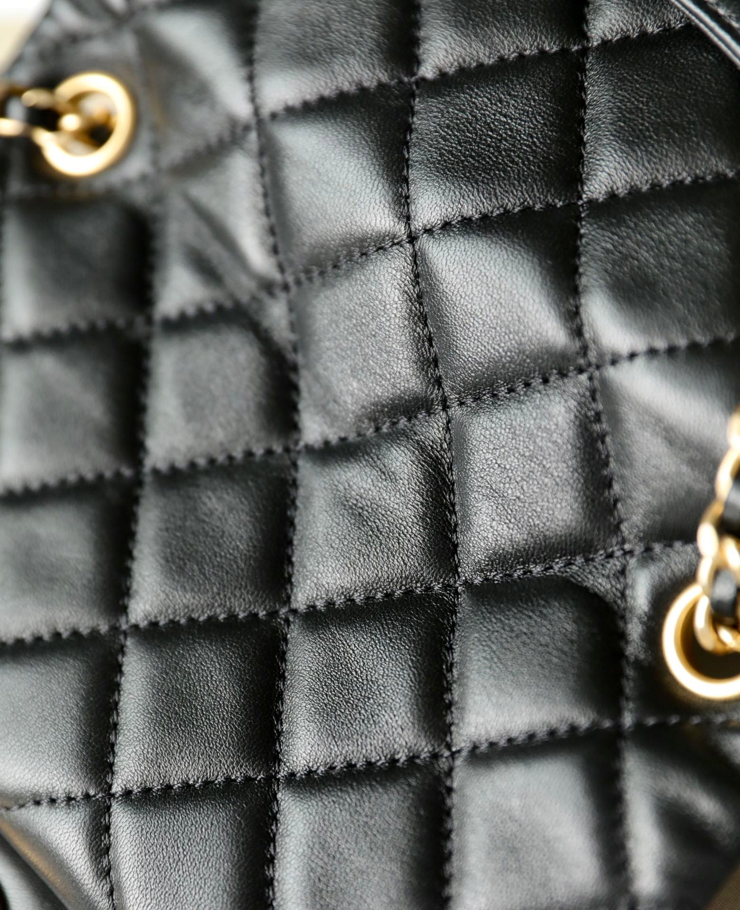 Chan New 22s Gold Globe Chain  Bag