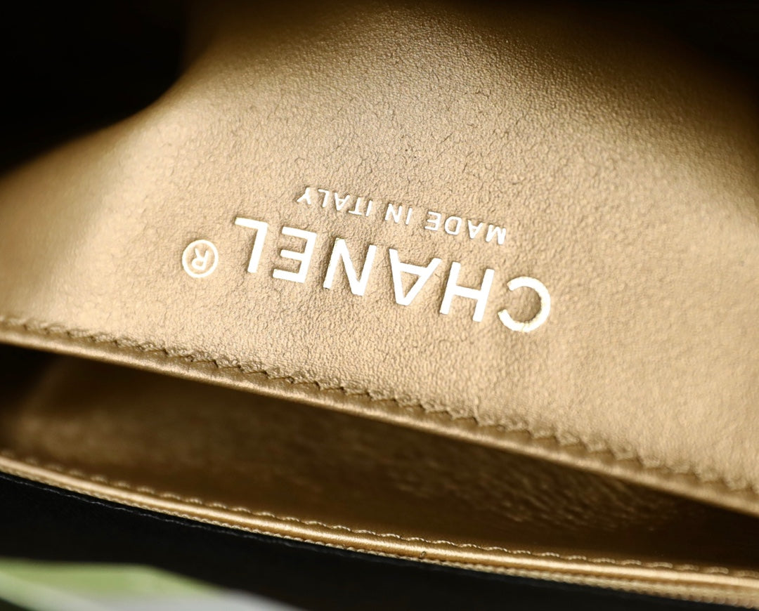 Chan New 22s Gold Globe Chain  Bag