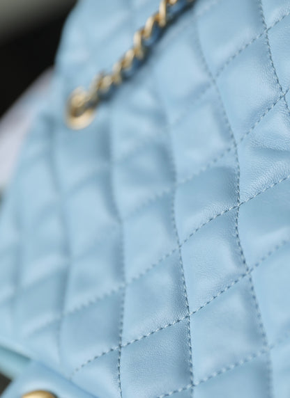 Chan New 22s Gold Globe Chain  Bag