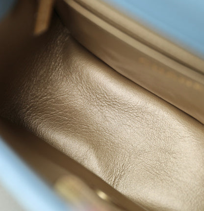 Chan New 22s Gold Globe Chain  Bag