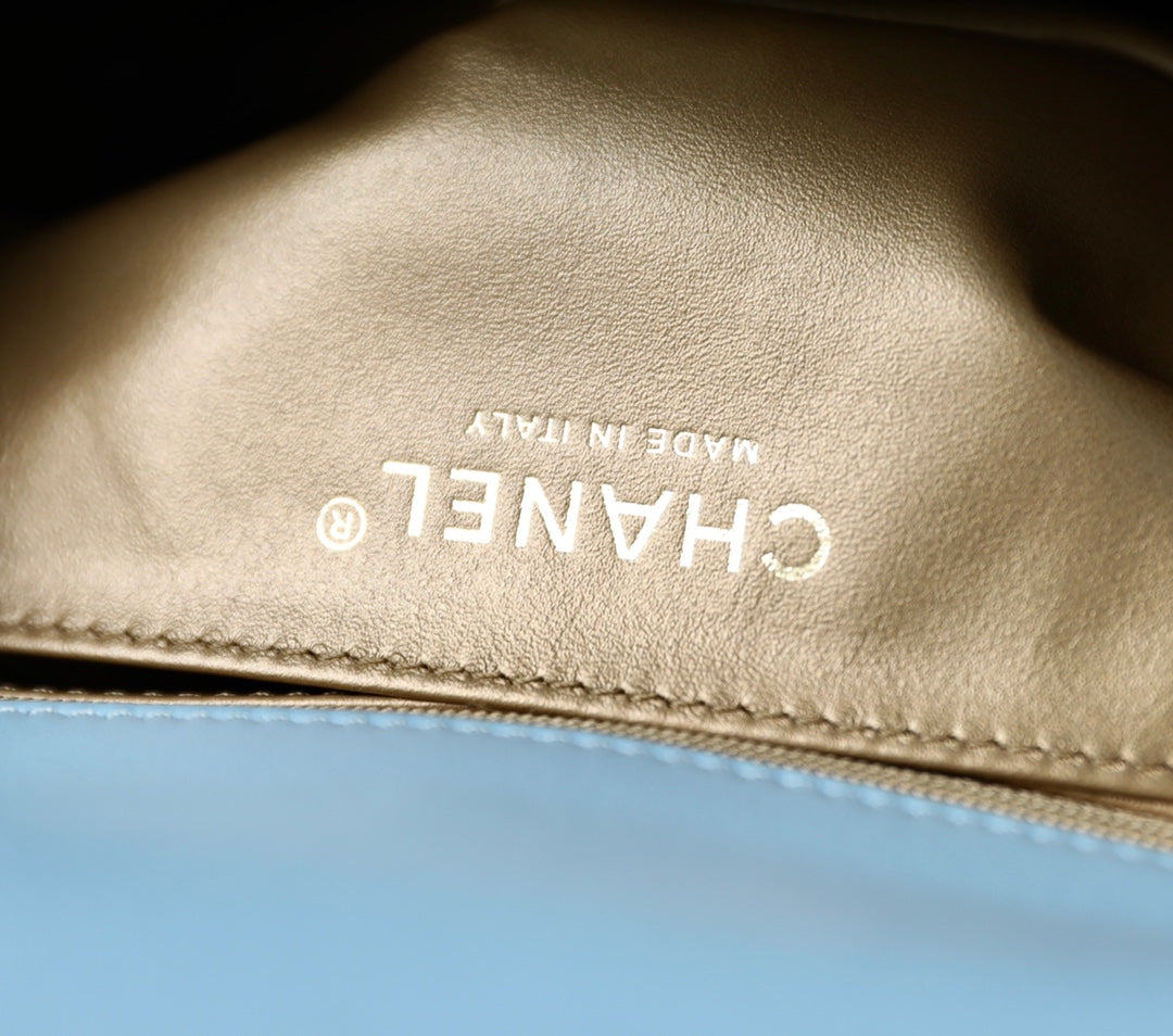 Chan New 22s Gold Globe Chain  Bag