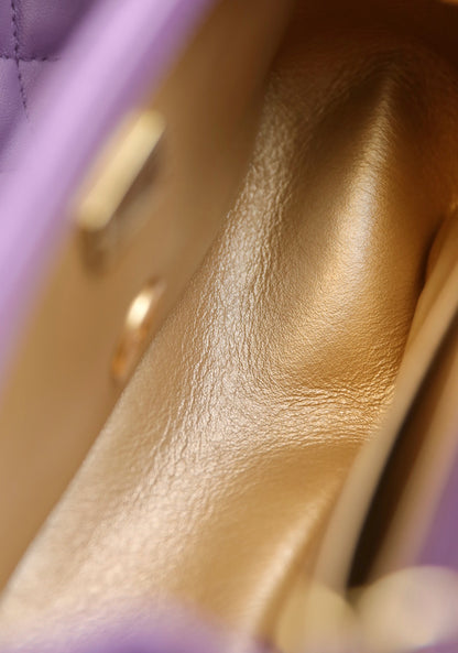 Chan New 22s Gold Globe Chain  Bag