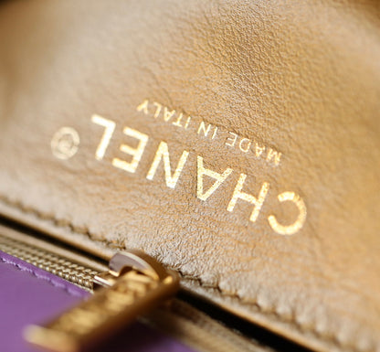 Chan New 22s Gold Globe Chain  Bag