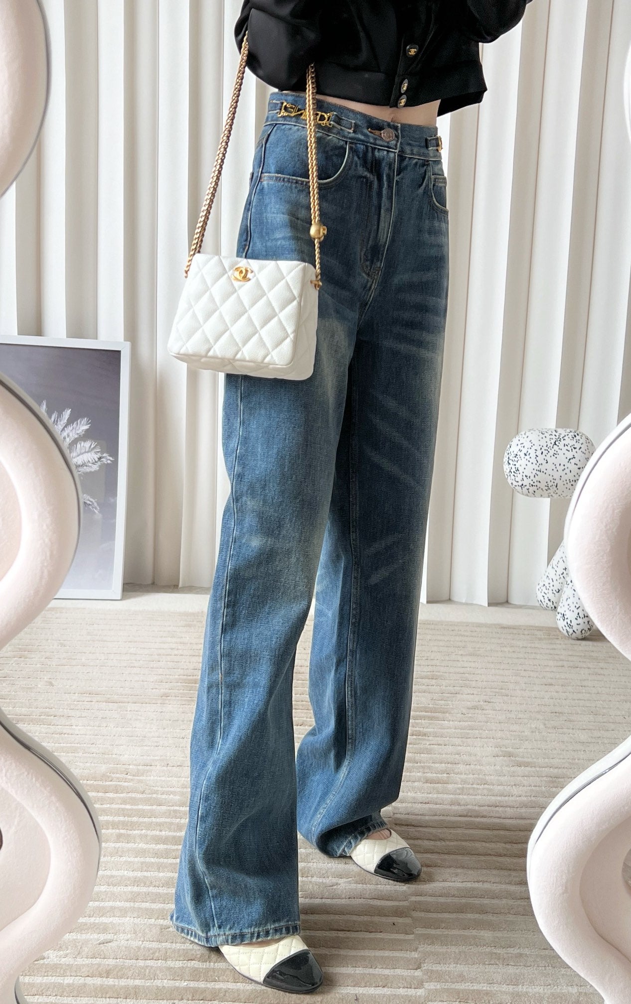 Chan New 23p Heart-shaped HoBo bag