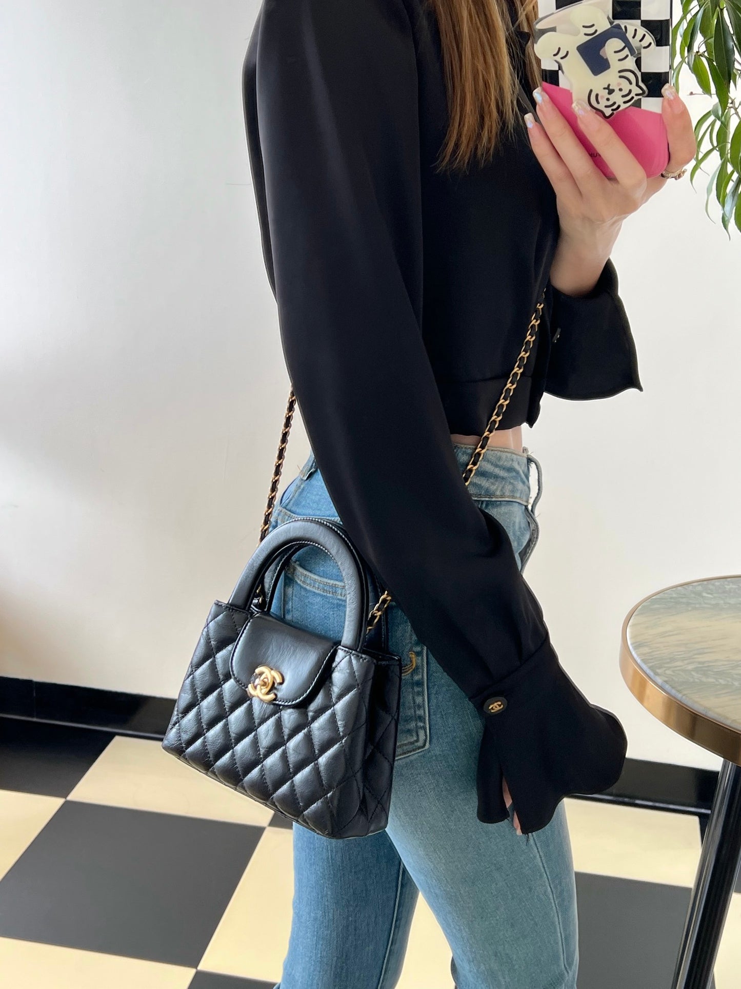 Chan New 23k kelly Hand chain bag