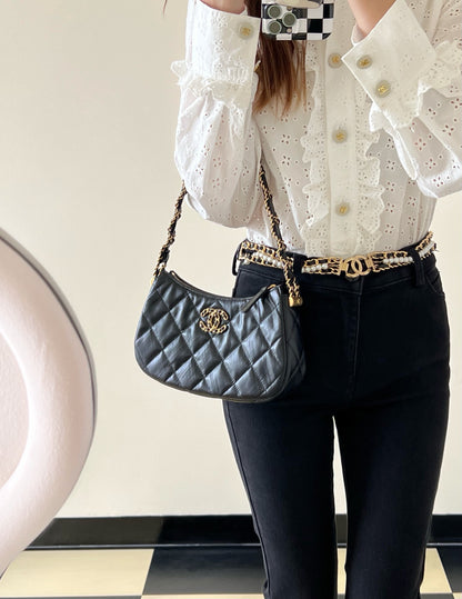 Chan New 19 hobo armpit bag