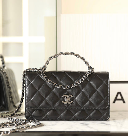 Chan New 23k Rhinestone Accordion Bag