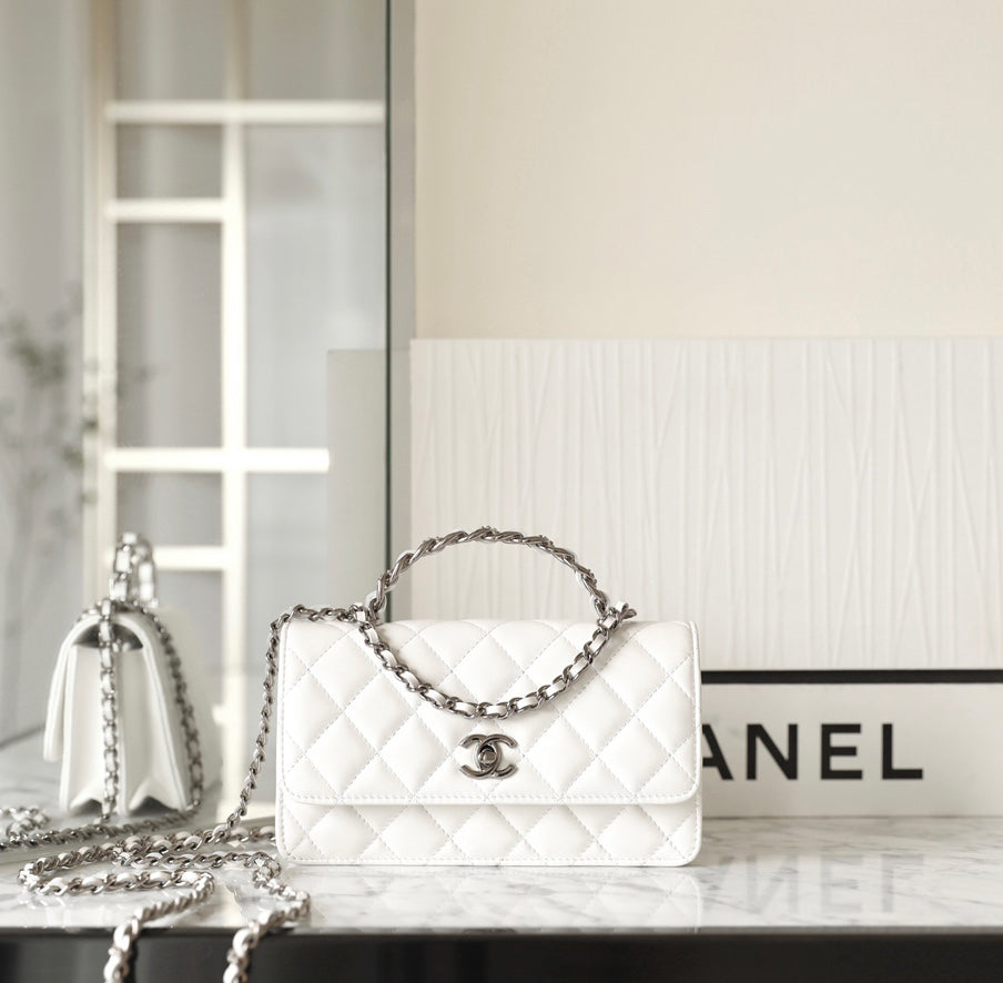 Chan New 23k Rhinestone Accordion Bag