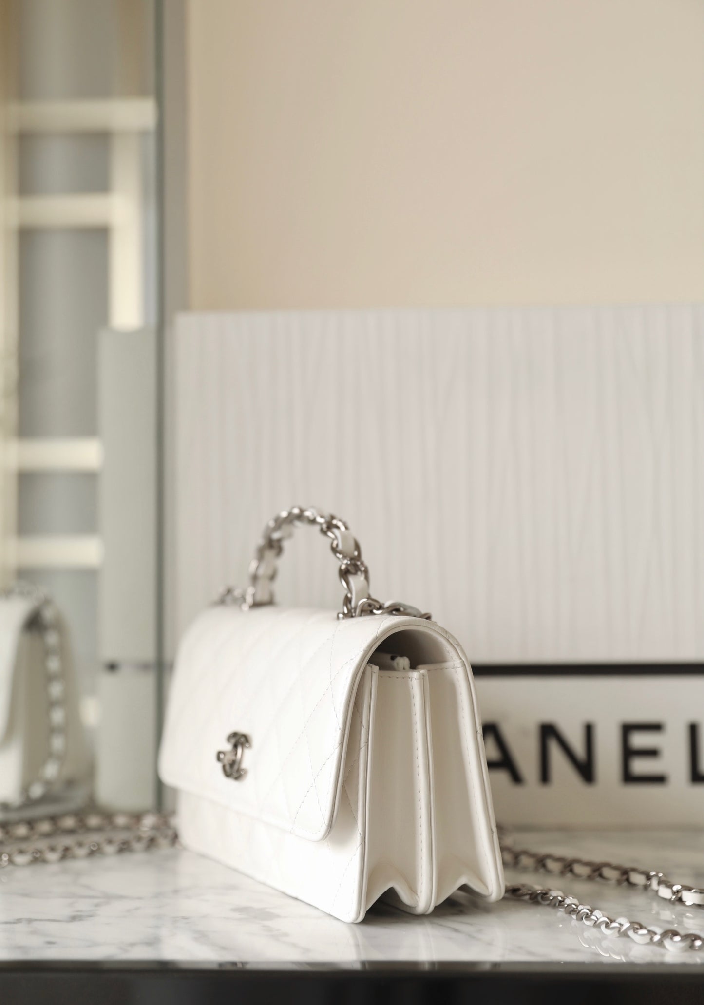 Chan New 23k Rhinestone Accordion Bag