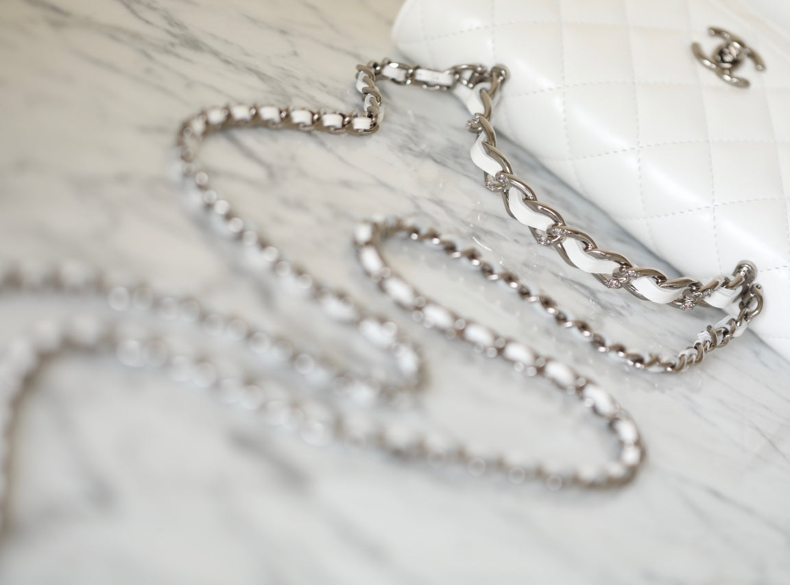 Chan New 23k Rhinestone Accordion Bag