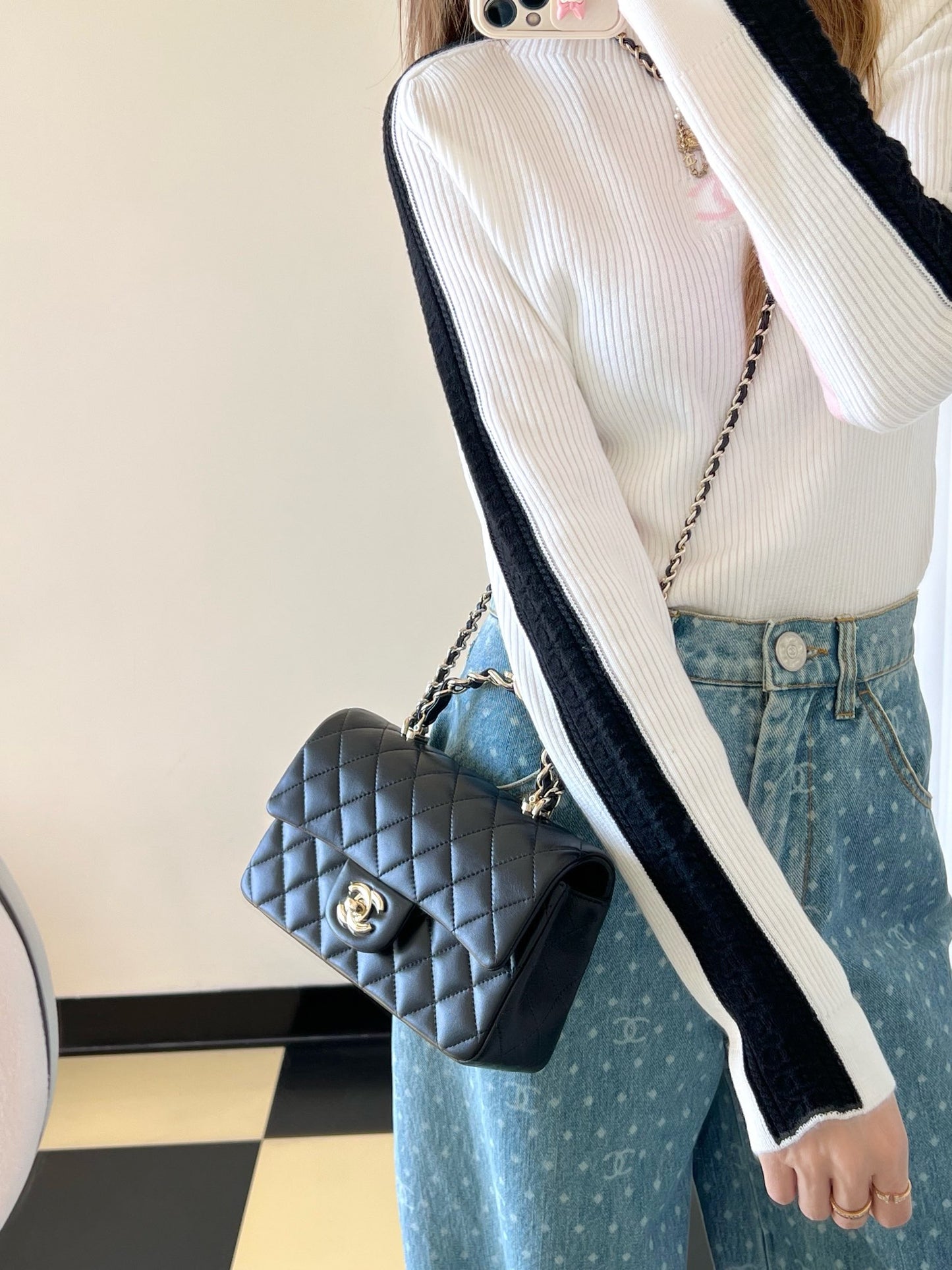 Chan New 23k Double-handle cap bag