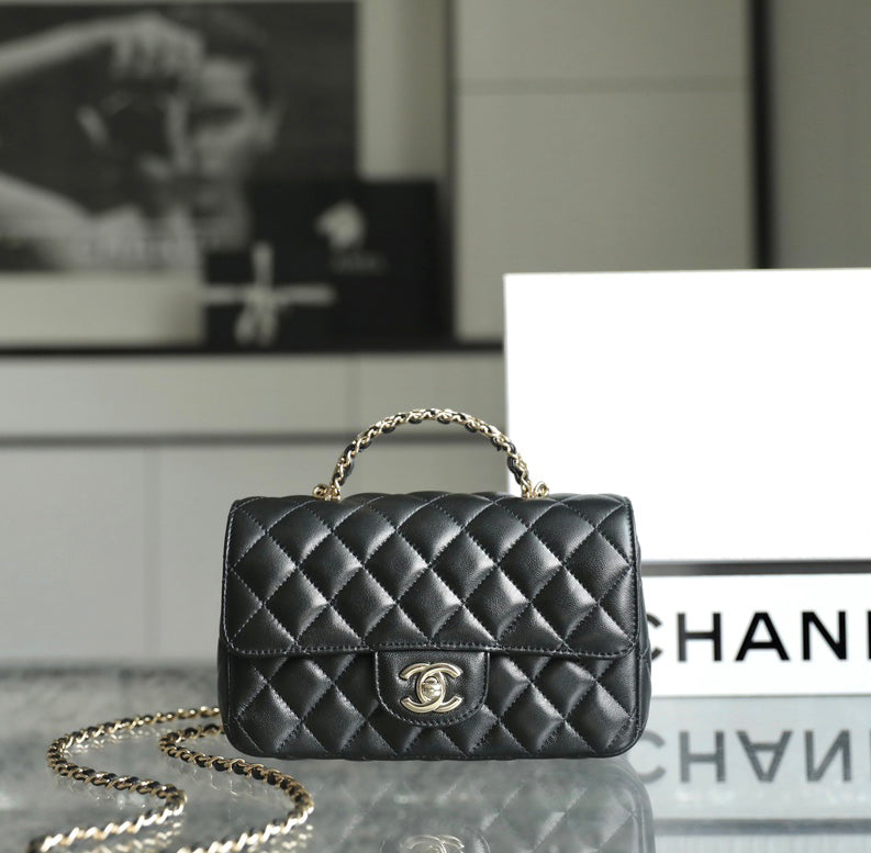 Chan New 23A Rhinestone handbag