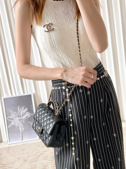 Chan New 23A Rhinestone handbag