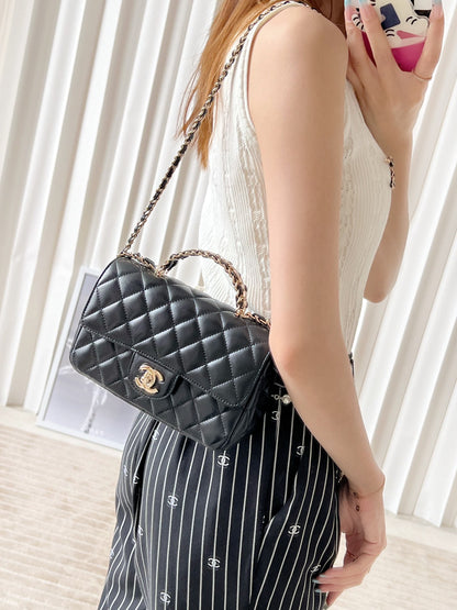 Chan New 23A Rhinestone handbag