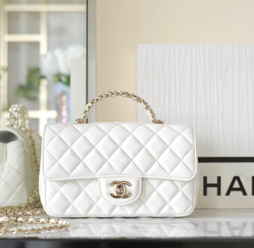 Chan New 23A Rhinestone handbag