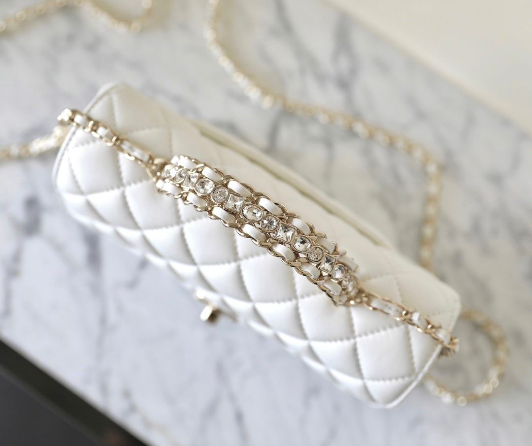 Chan New 23A Rhinestone handbag
