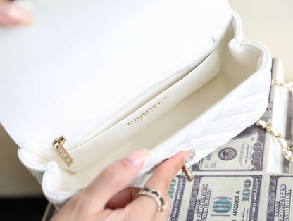 Chan New 23A Rhinestone handbag