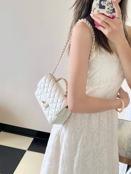Chan New 23A Rhinestone handbag