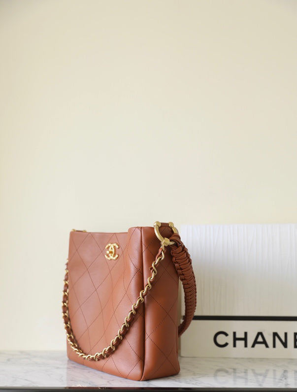 Chan New 23A Woven shoulder strap hippie bag