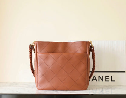 Chan New 23A Woven shoulder strap hippie bag