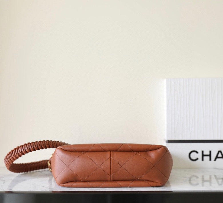 Chan New 23A Woven shoulder strap hippie bag