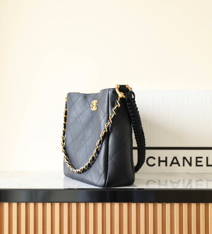 Chan New 23A Woven shoulder strap hippie bag