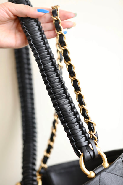 Chan New 23A Woven shoulder strap hippie bag