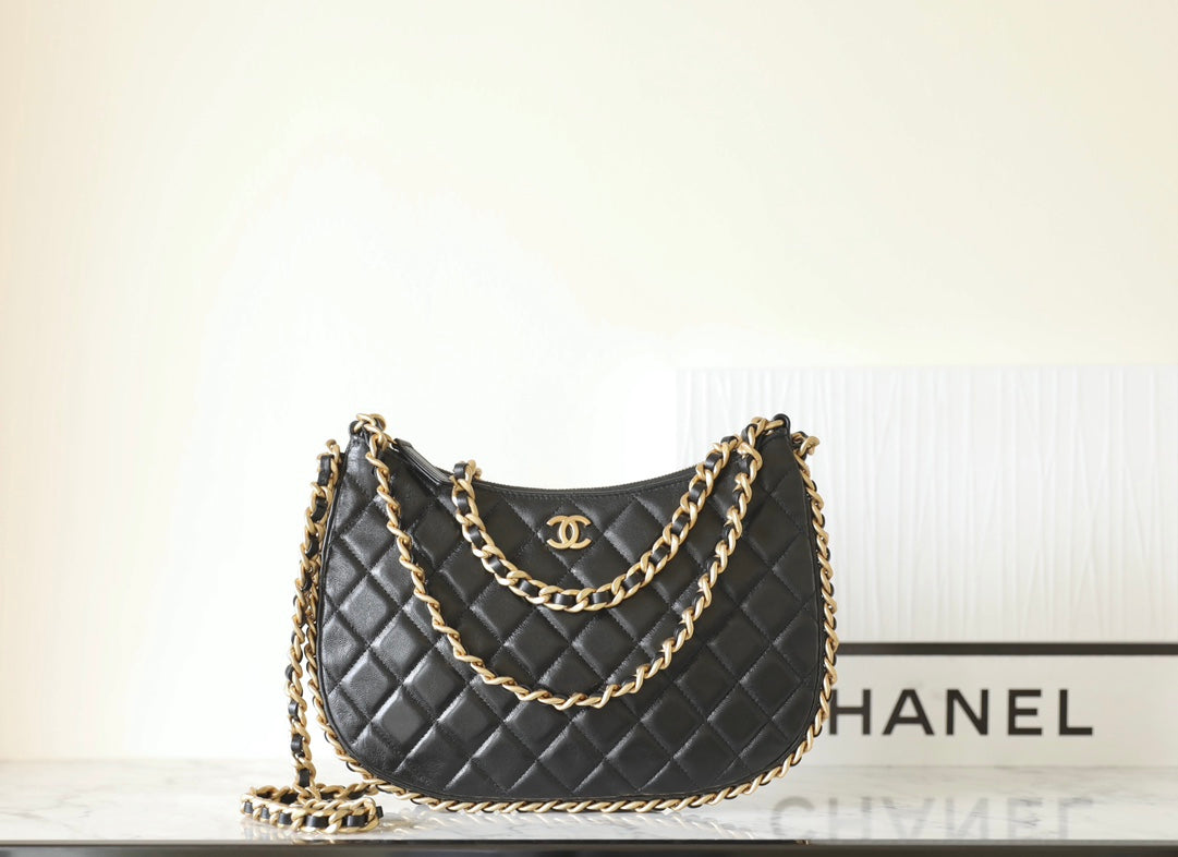 Chan New 23b Double-chain hippie bag