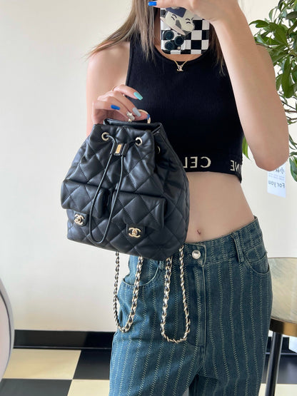 Chan New 23b Drawstring bucket backpack