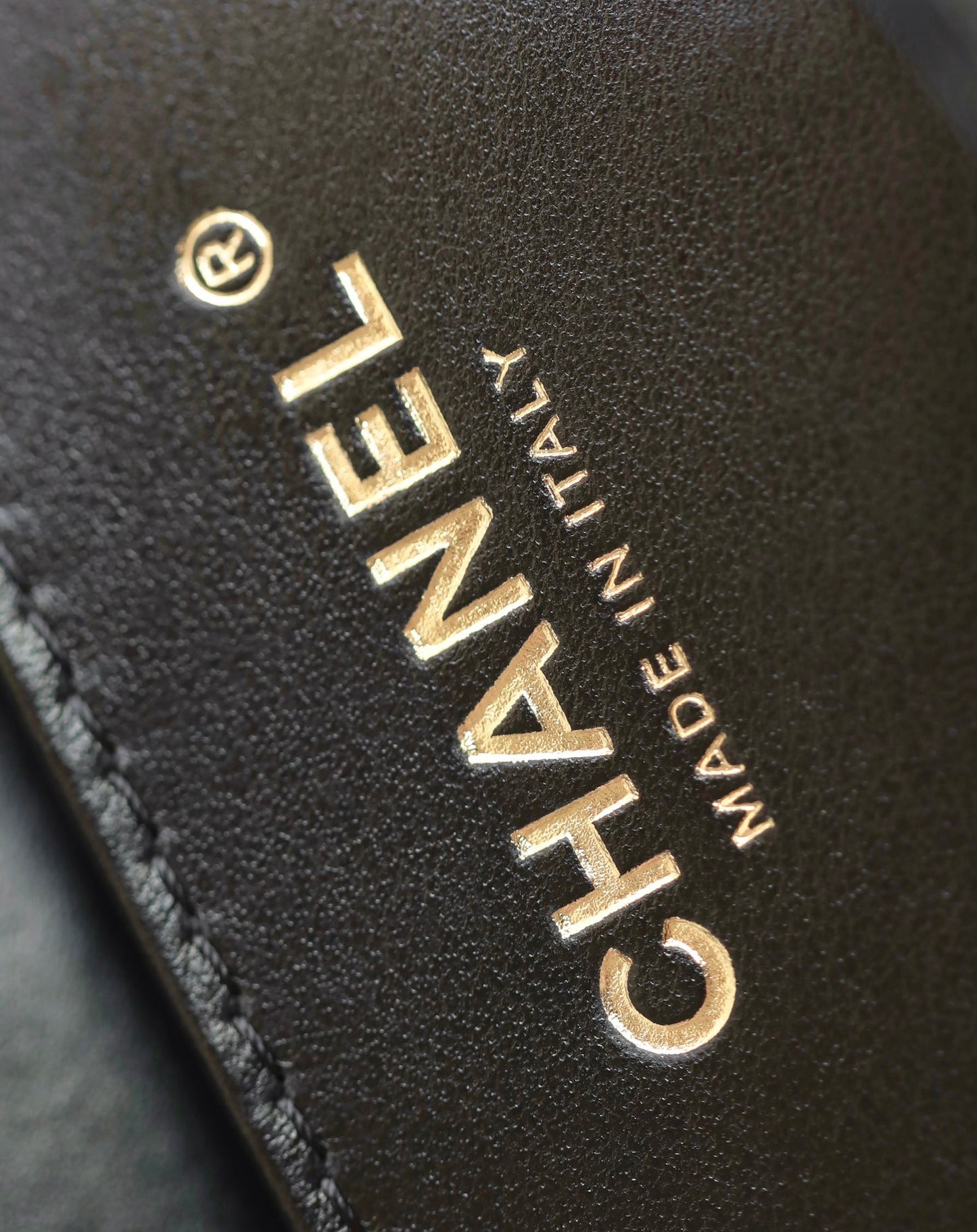 Chan New 24c Double gold bead flap bag