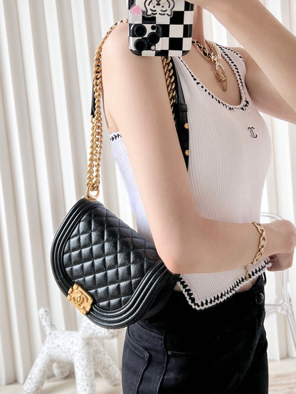 Chan New 22A Saddle Messenger Bag