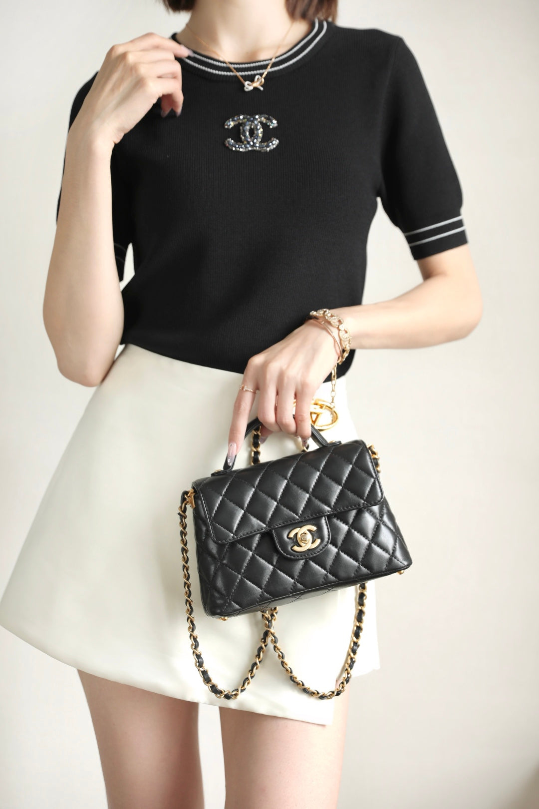 Chan New 25p Vertical style 𝖪𝖾𝗅𝗅𝗒 𝖬𝗂𝗇𝗂 bag