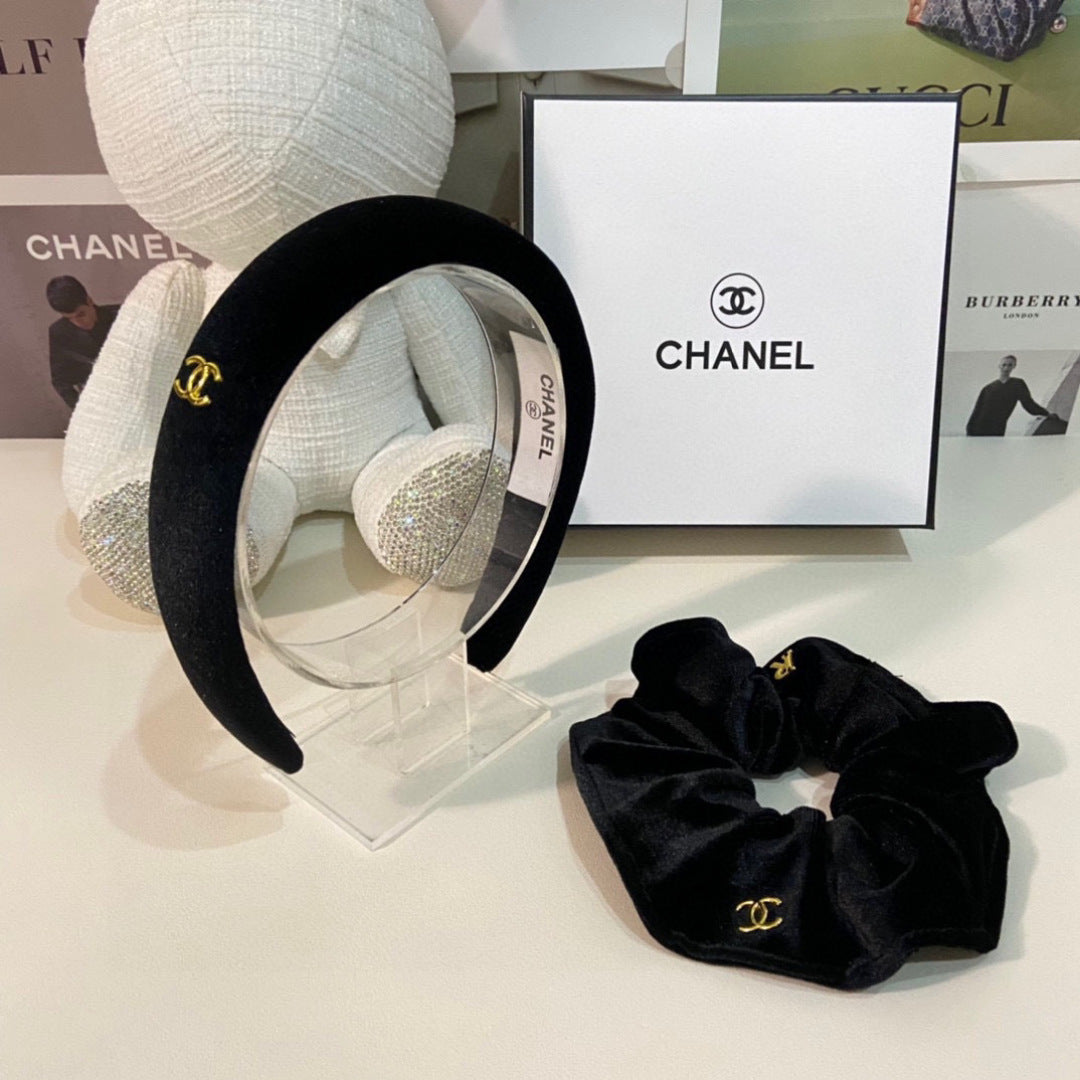 Chan New Velvet two-piece headband