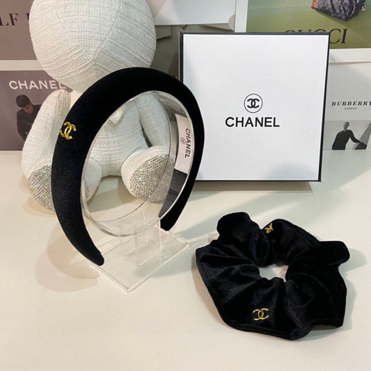Chan New Velvet two-piece headband