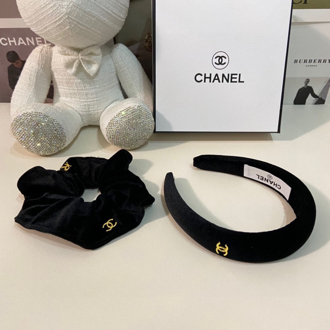 Chan New Velvet two-piece headband