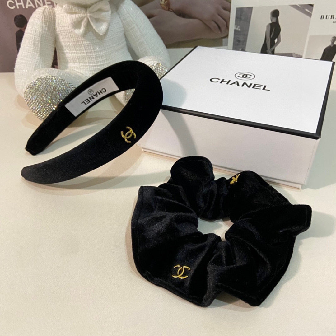 Chan New Velvet two-piece headband