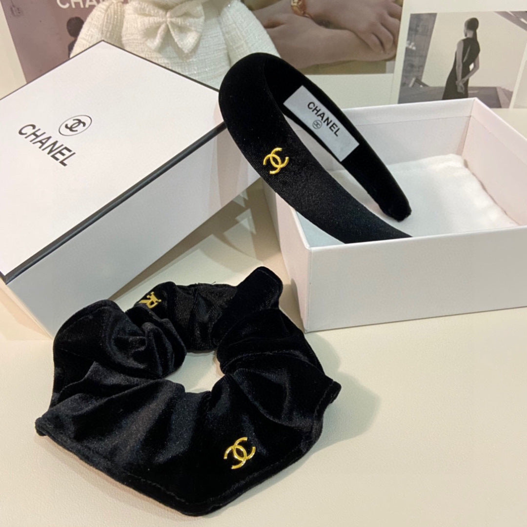 Chan New Velvet two-piece headband