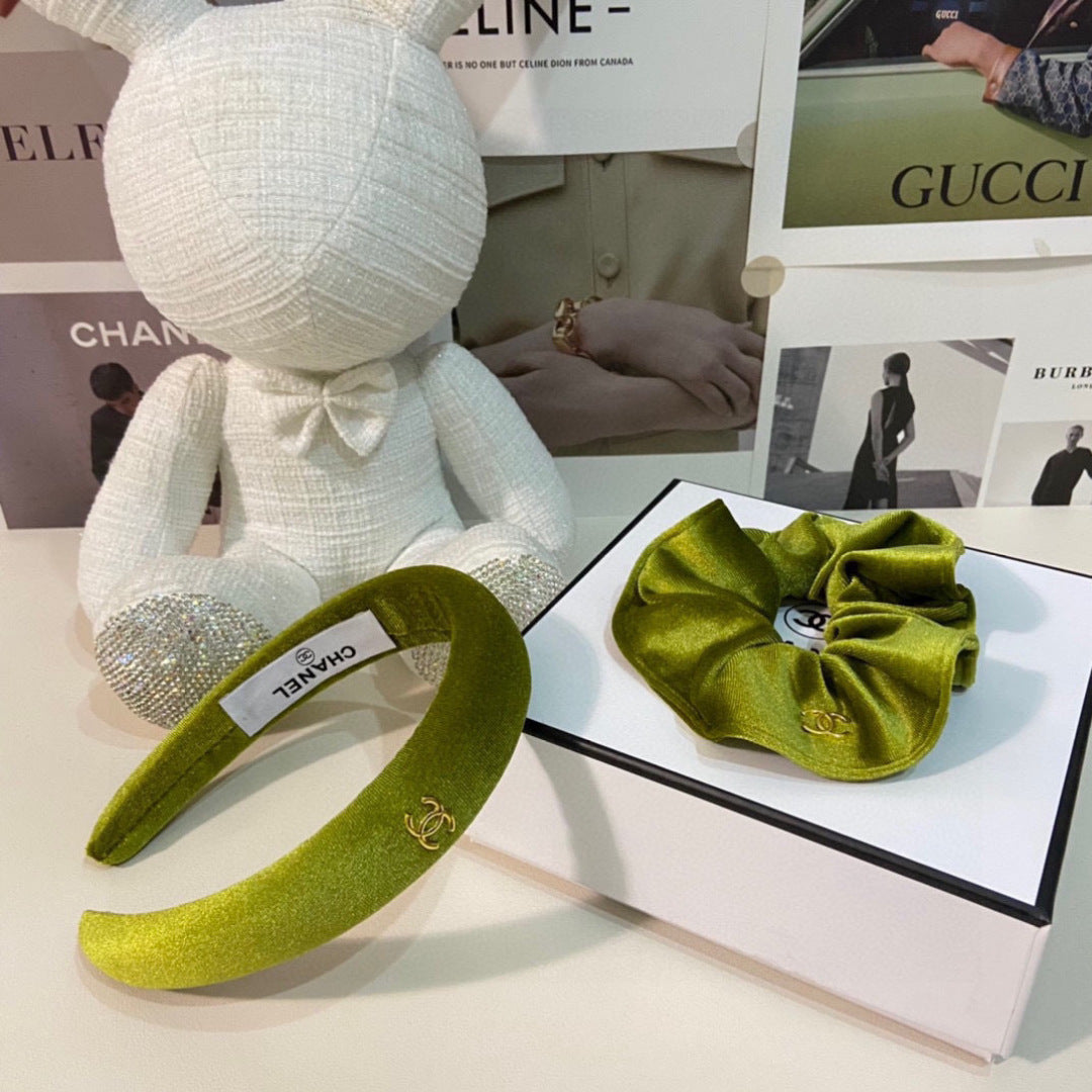 Chan New Velvet two-piece headband