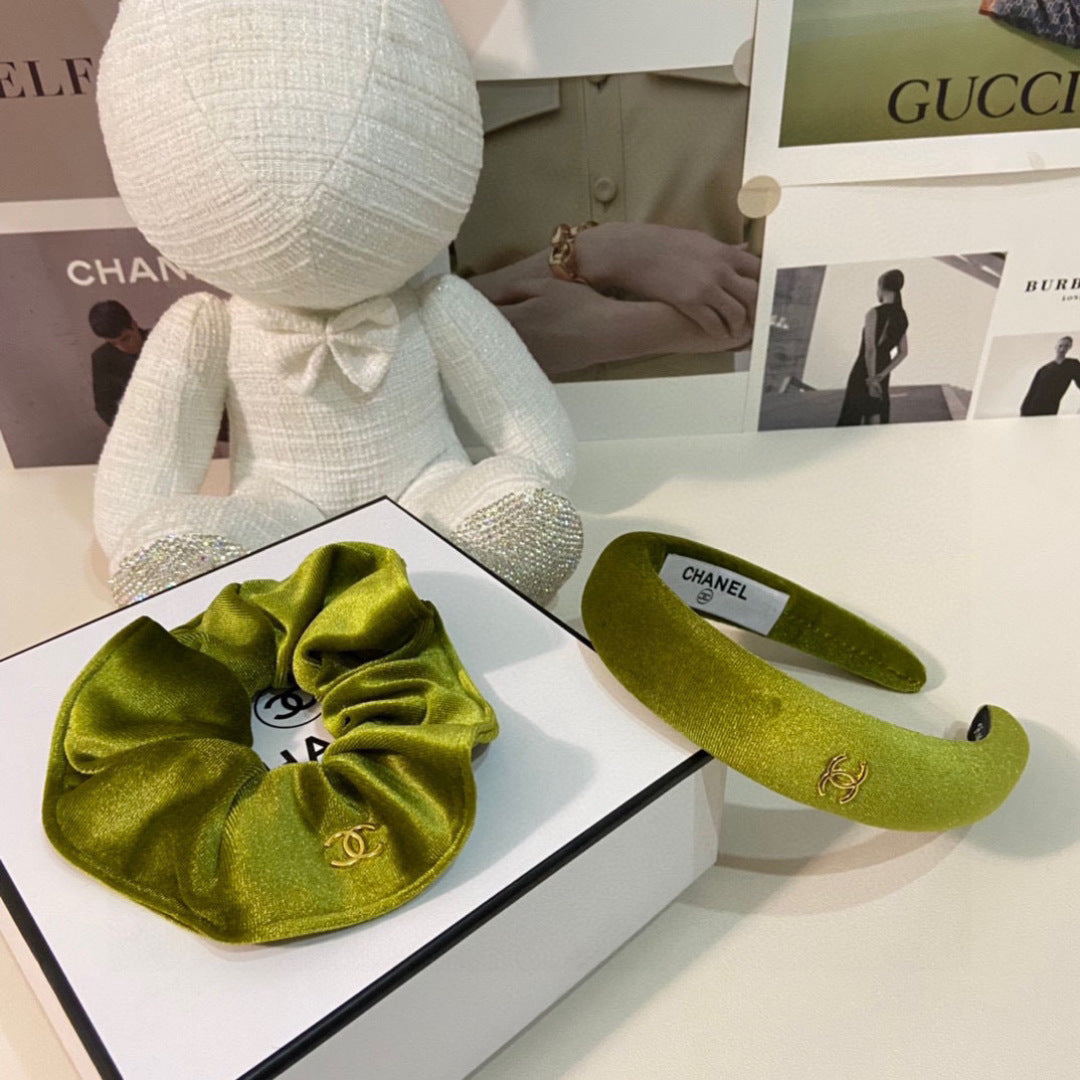 Chan New Velvet two-piece headband