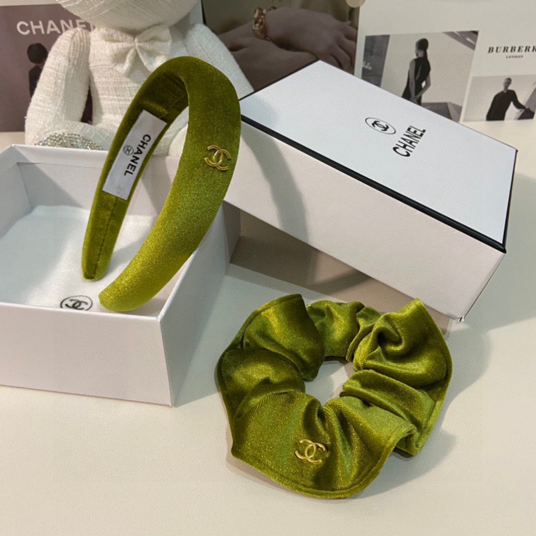Chan New Velvet two-piece headband
