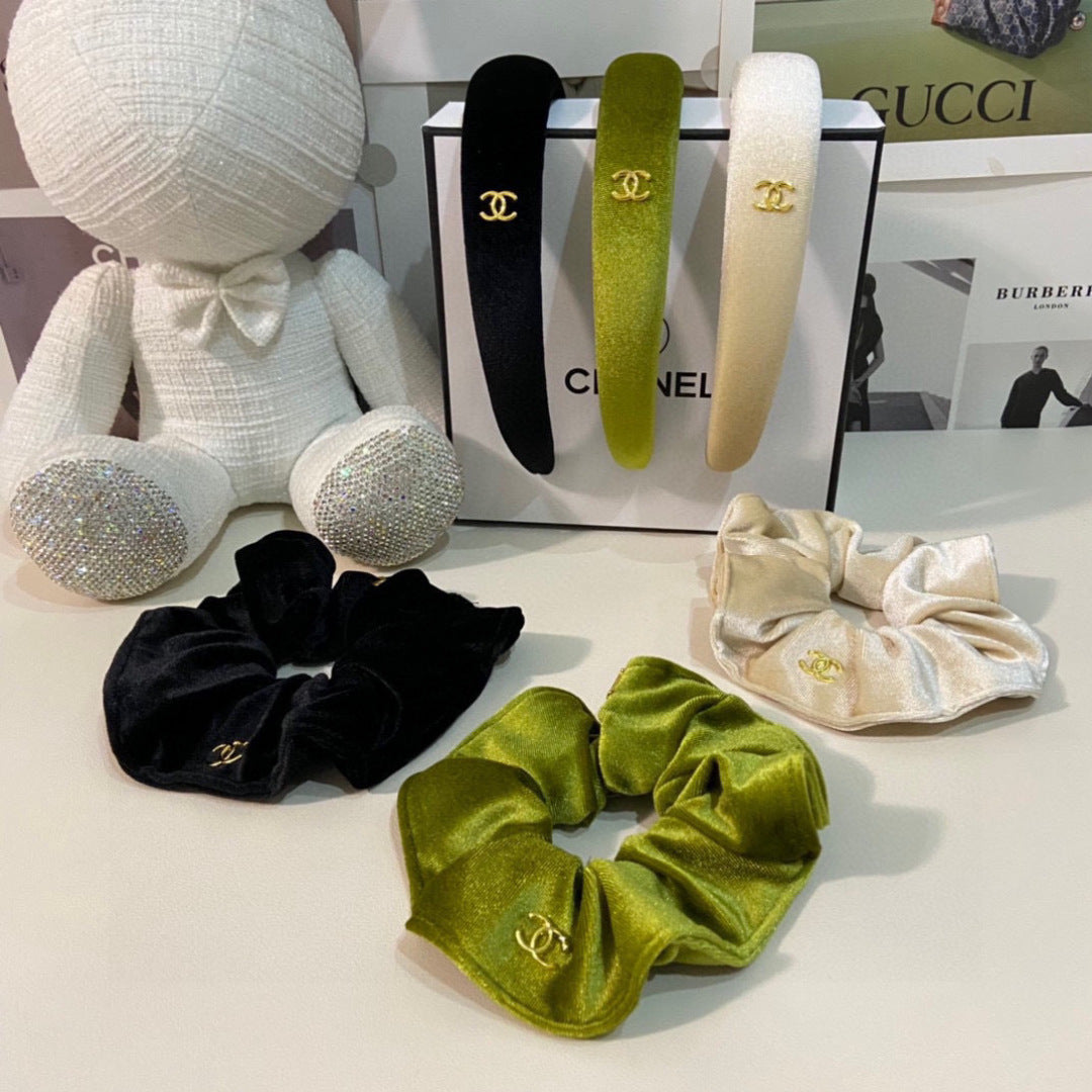 Chan New Velvet two-piece headband