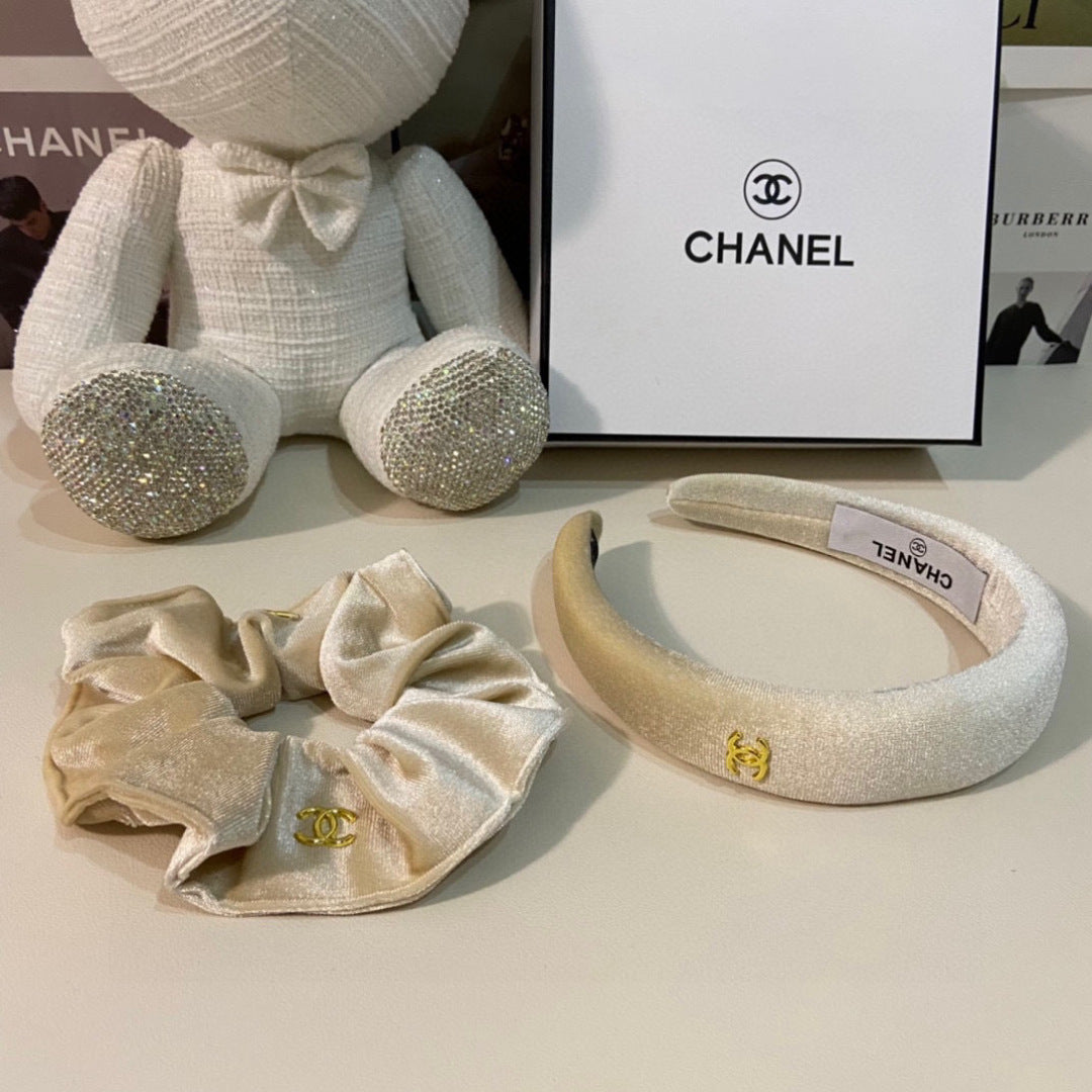 Chan New Velvet two-piece headband
