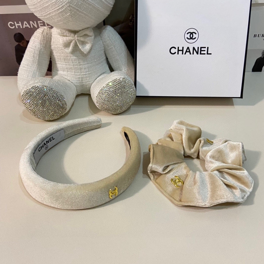 Chan New Velvet two-piece headband