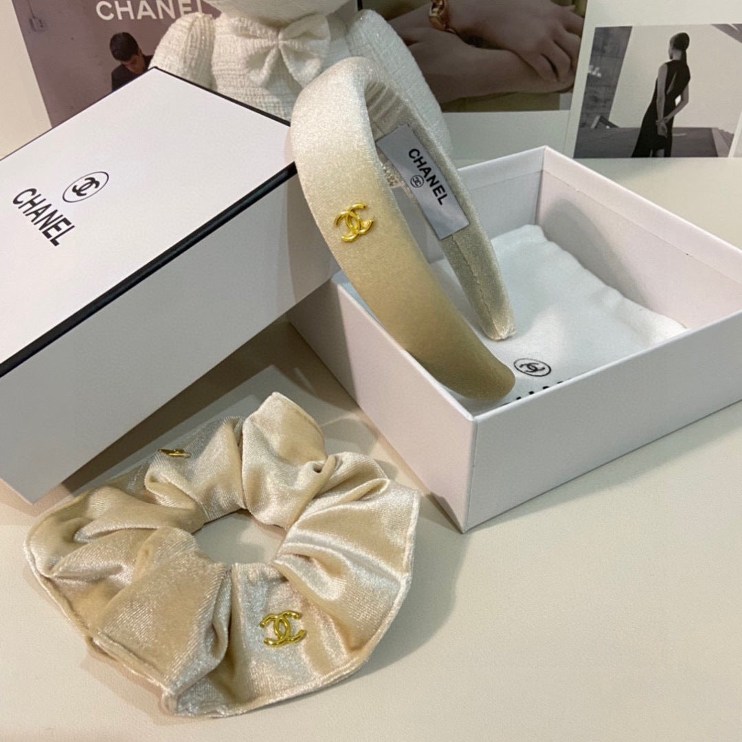 Chan New Velvet two-piece headband