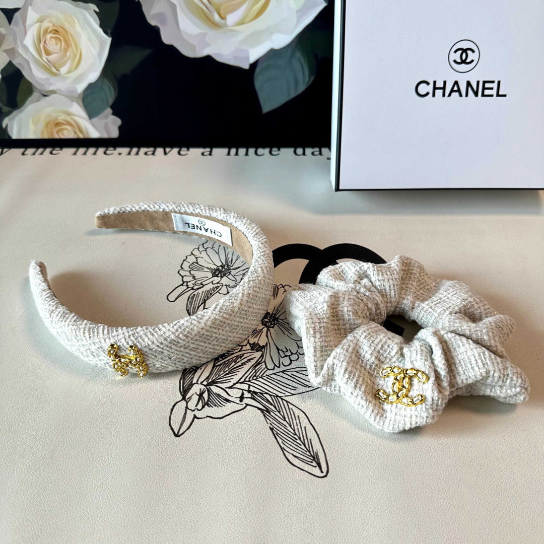 Chan New Chanel-style two-piece headband