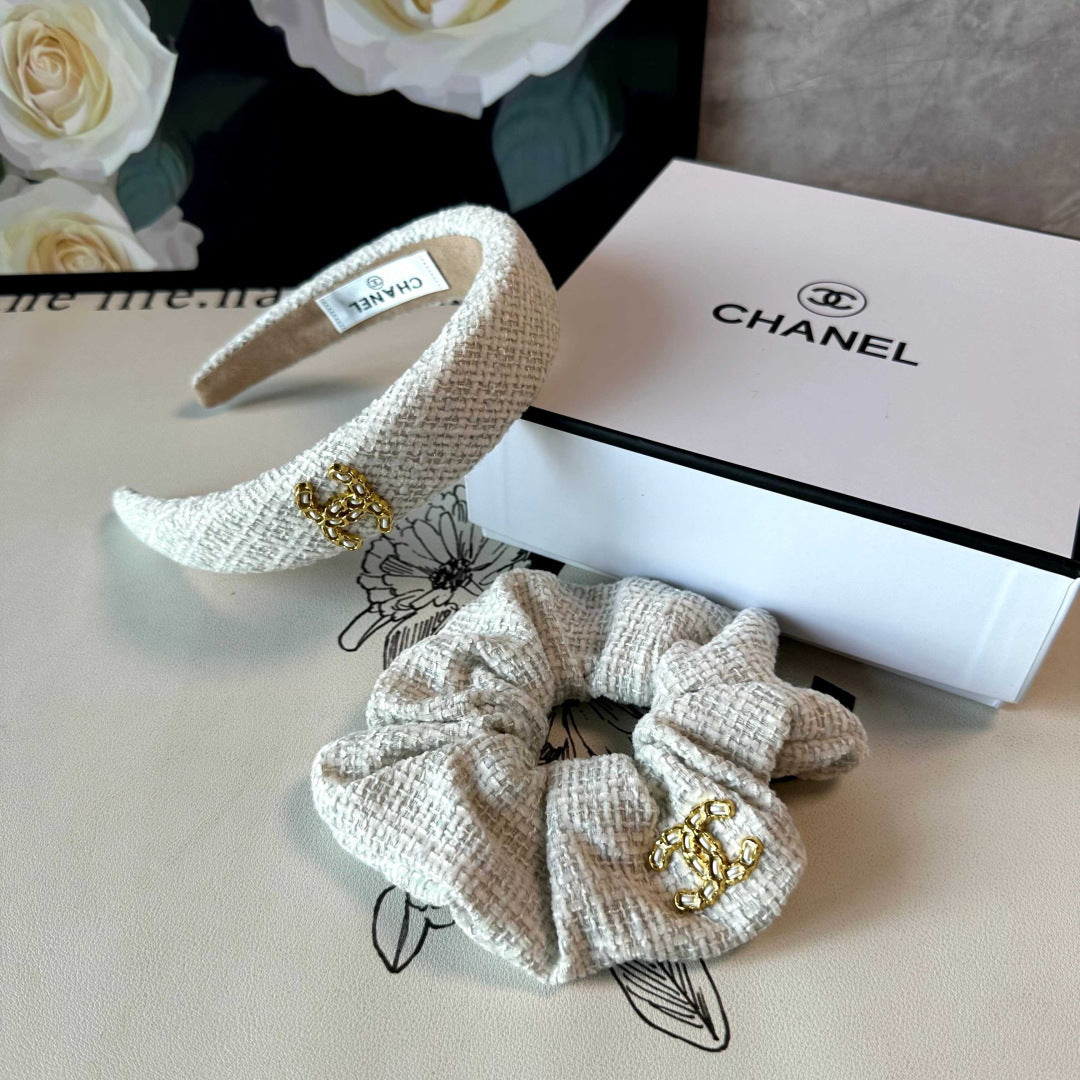 Chan New Chanel-style two-piece headband