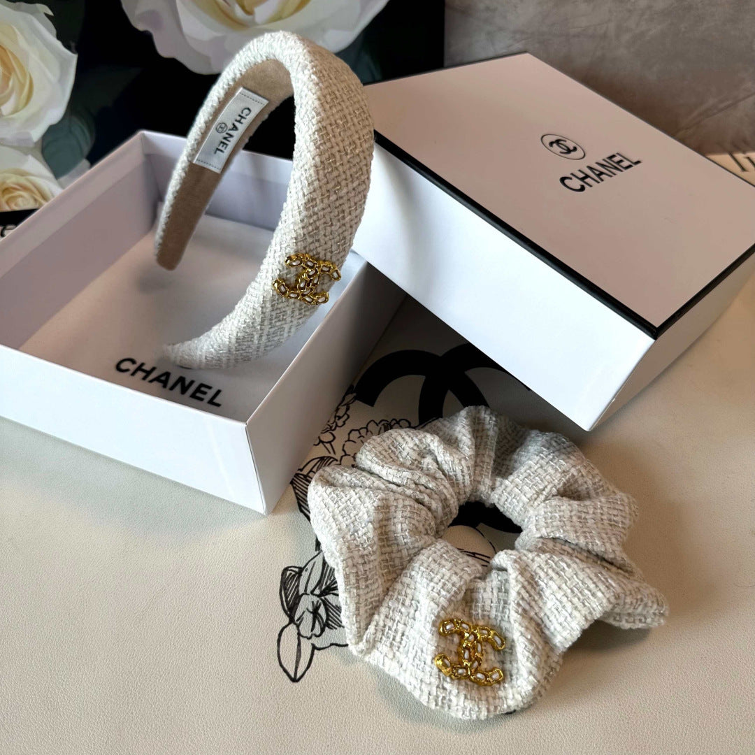 Chan New Chanel-style two-piece headband