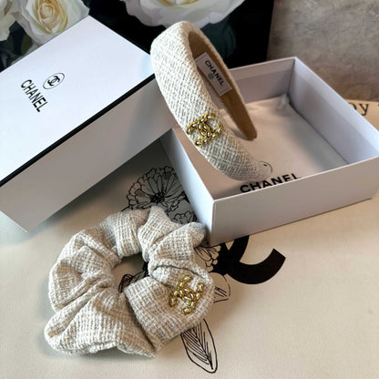Chan New Chanel-style two-piece headband